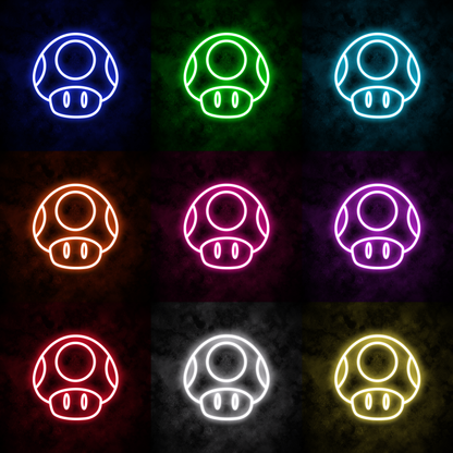 "Super Mushroom" Neon Sign