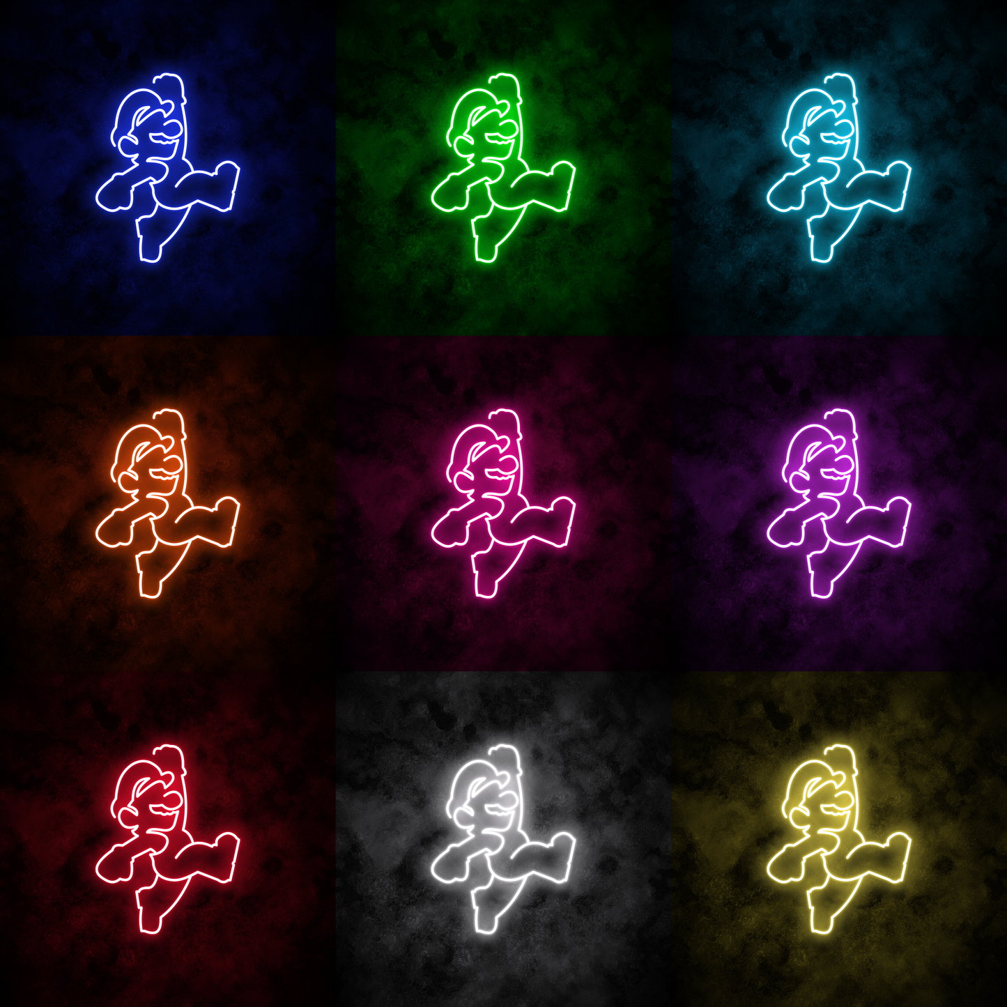 "Mario Jump" Neon Sign