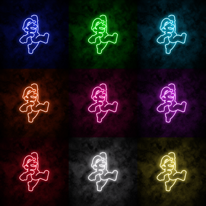 "Mario Jump" Neon Sign