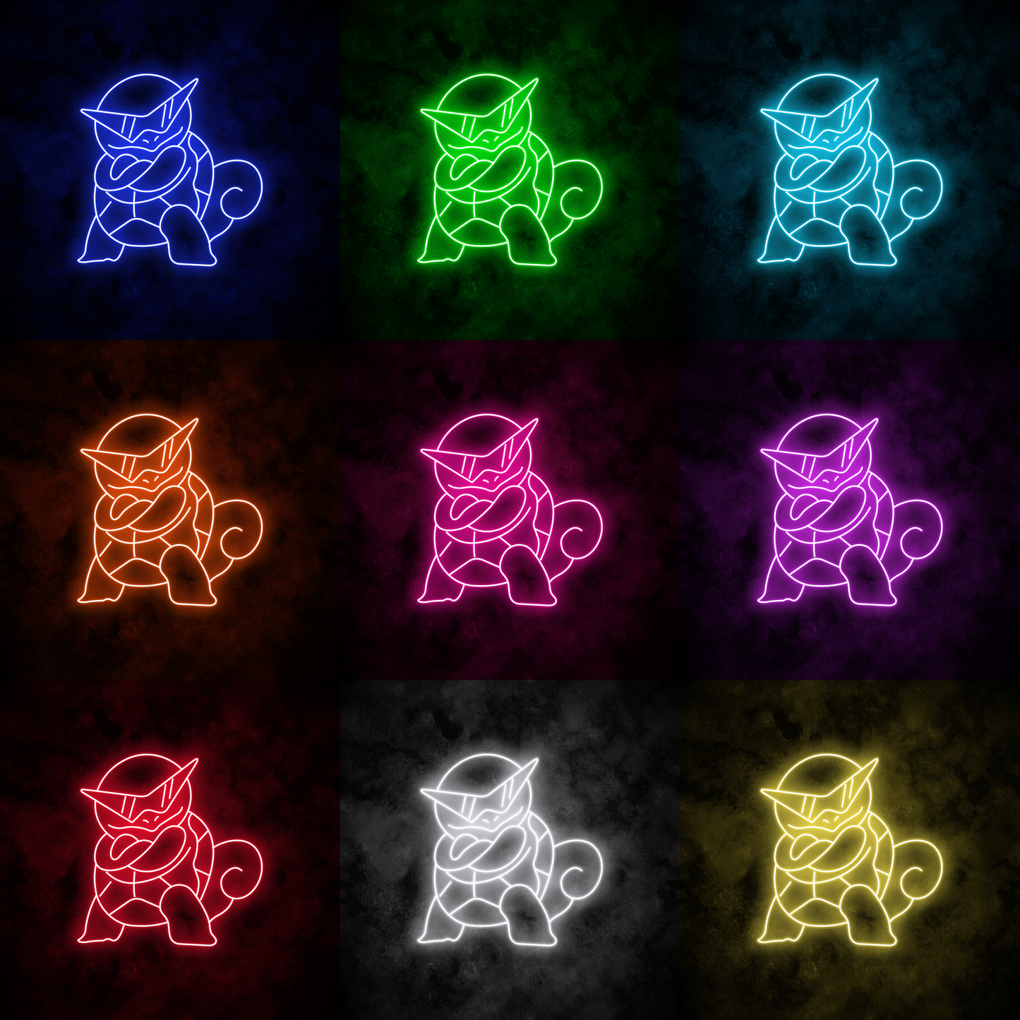 "Squirtle" Neon Sign