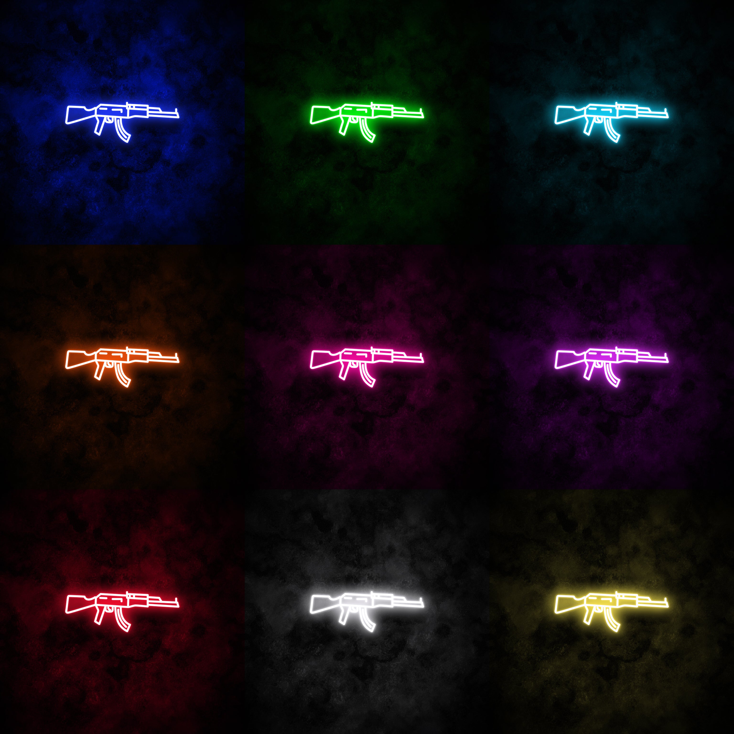 "AK47" Neon Sign