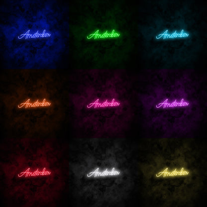 "Amsterdam" Neon Sign