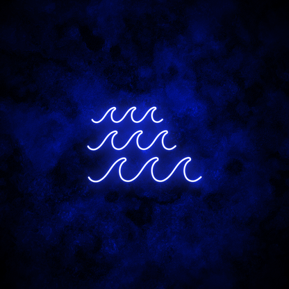 "Wave" Neon Sign