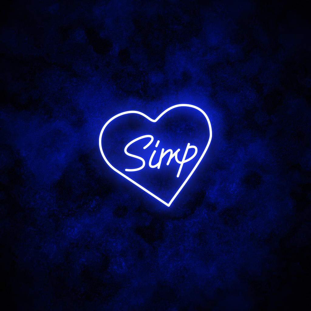 "Simp" Neon Sign