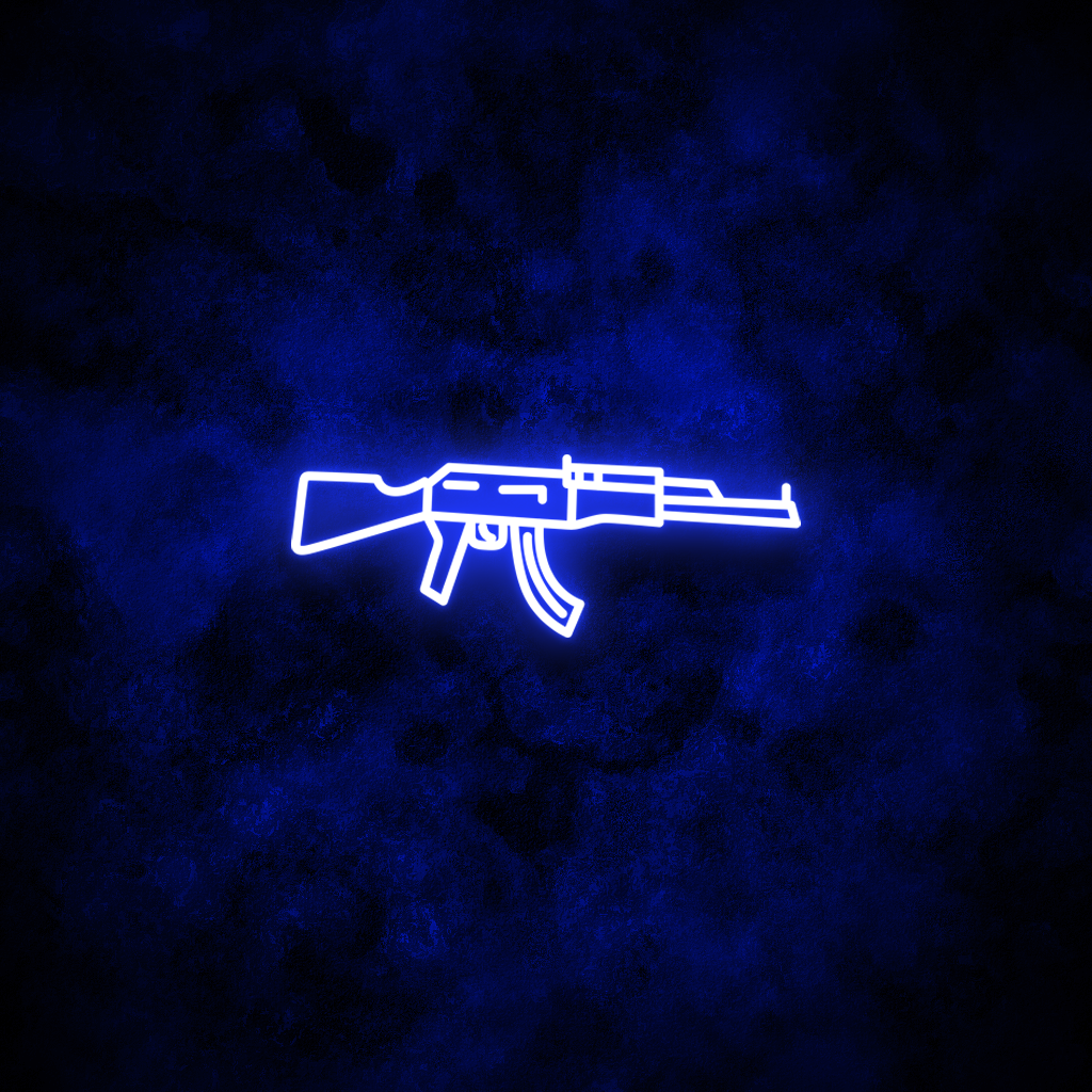 "AK47" Neon Sign