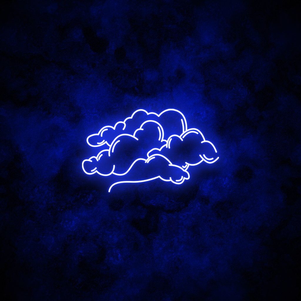 "Clouds" Neon Sign