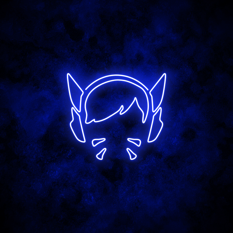 "D.Va" Neon Sign