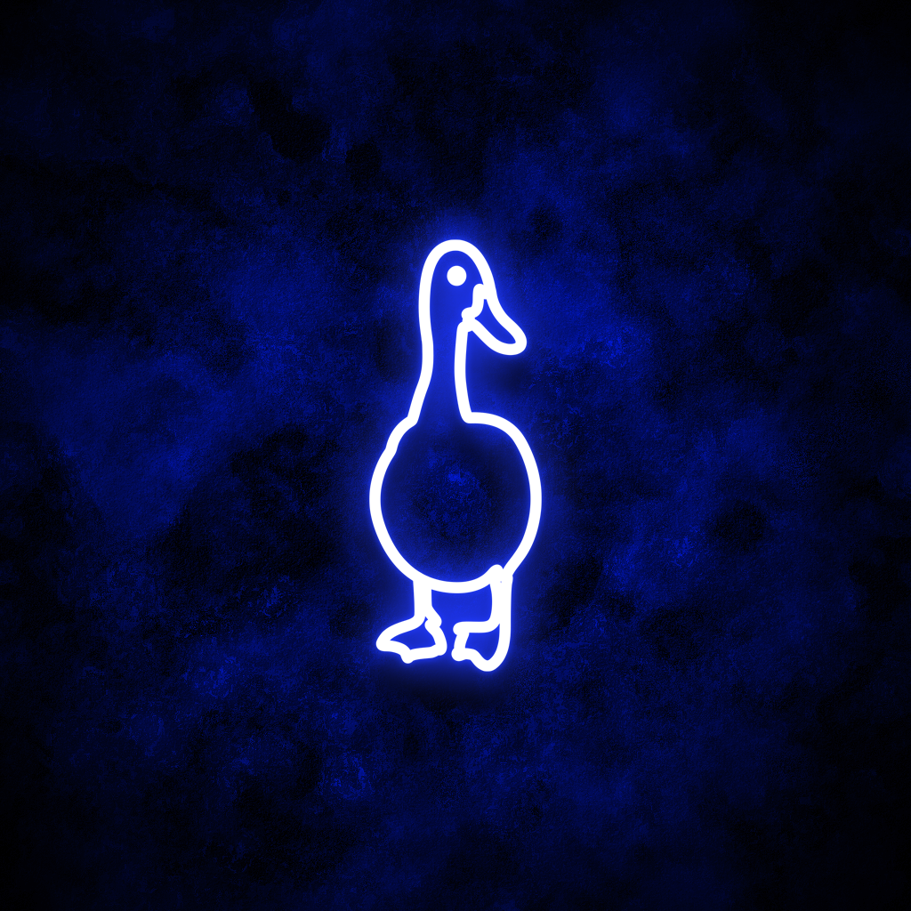 "Duck" Neon Sign