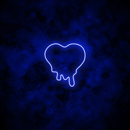 "Melting Heart" Neon Sign
