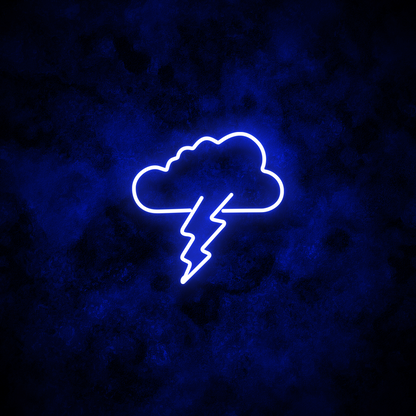 "Cloud Lightning" Neon Sign