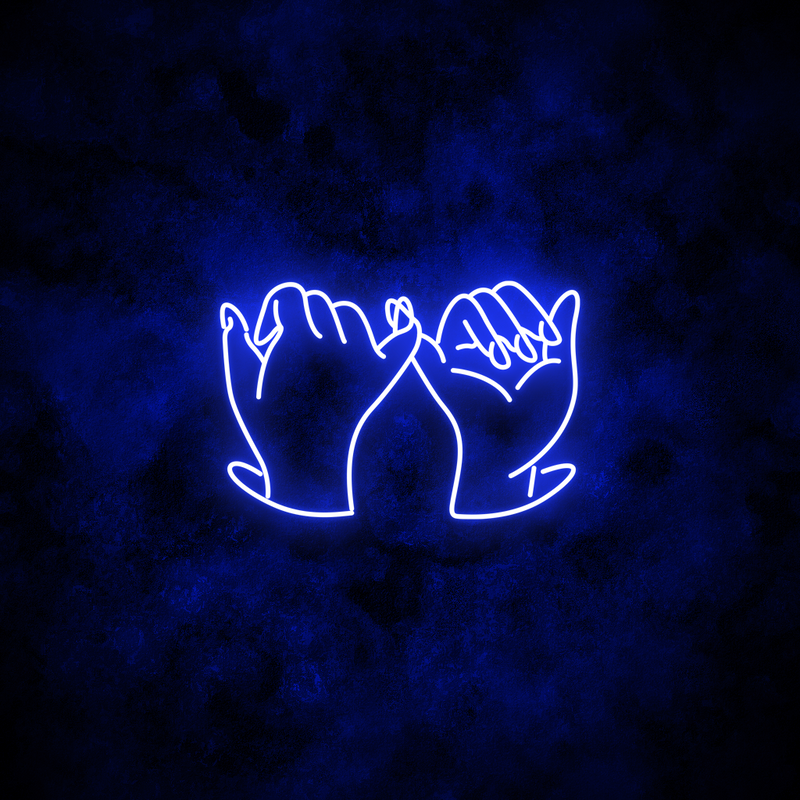 "Pinky Promise" Neon Sign