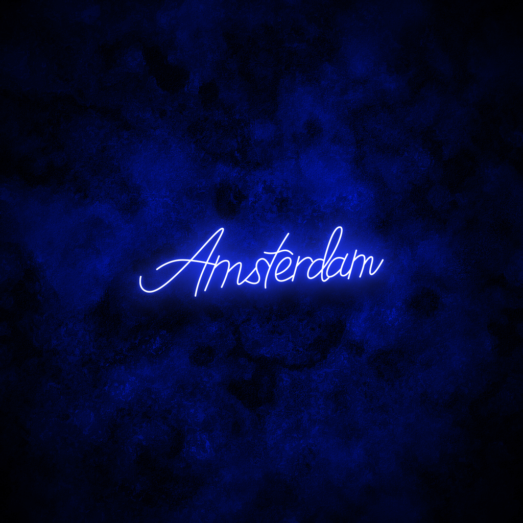 "Amsterdam" Neon Sign