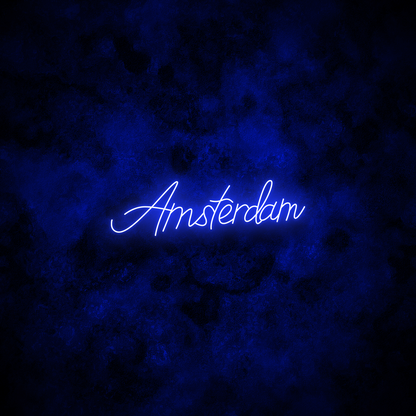 "Amsterdam" Neon Sign