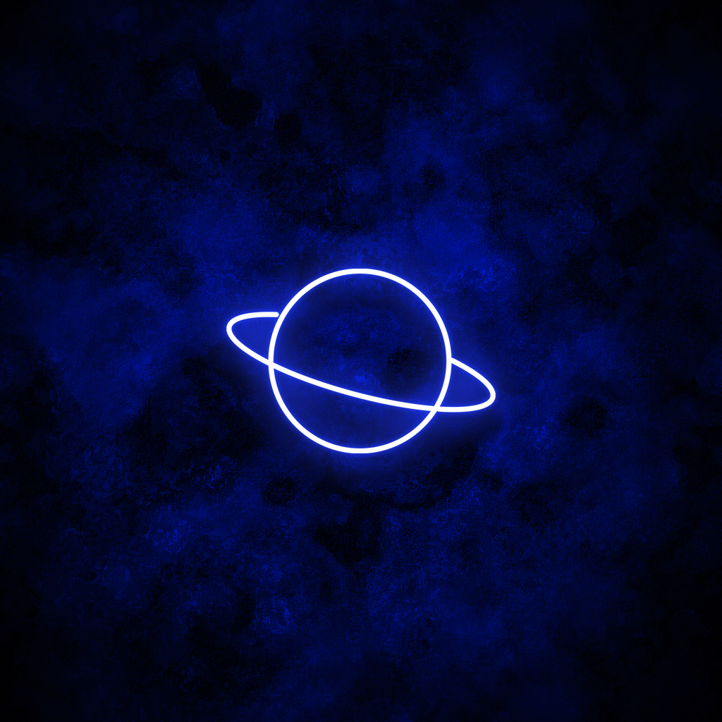 "Saturn" Neon Sign