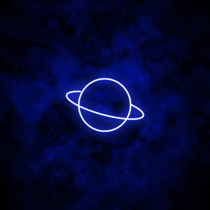 "Saturn" Neon Sign