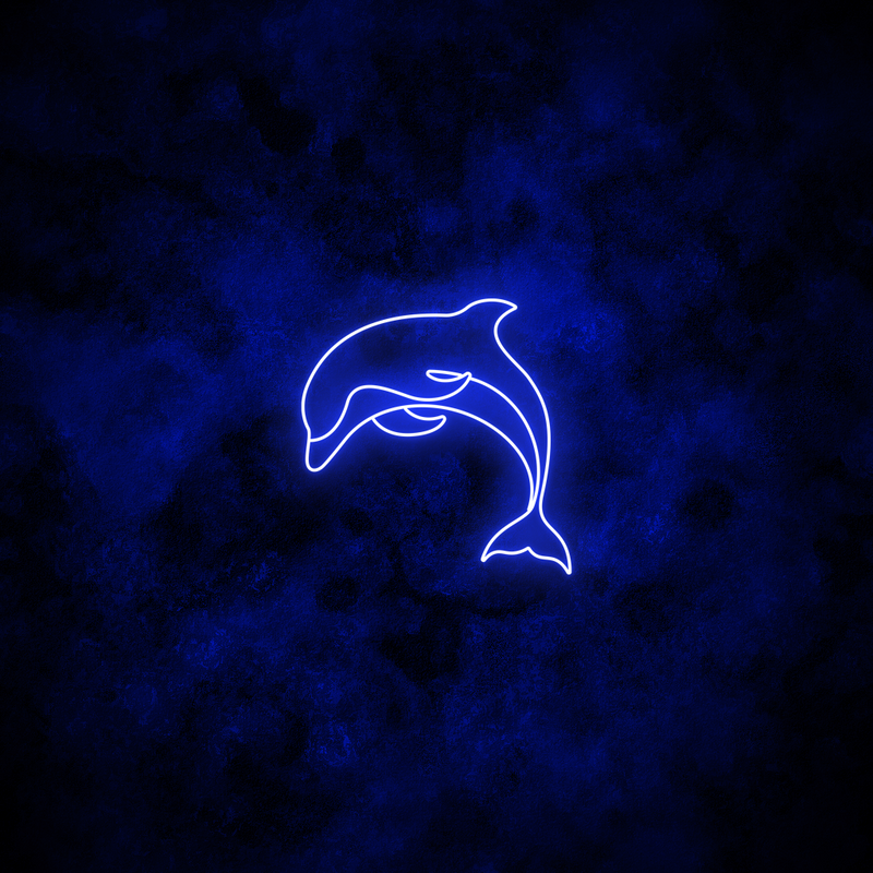 "Dolphin" Neon Sign