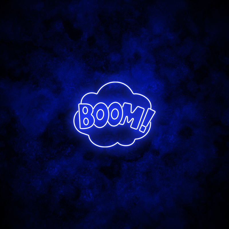 "Boom" Neon Sign