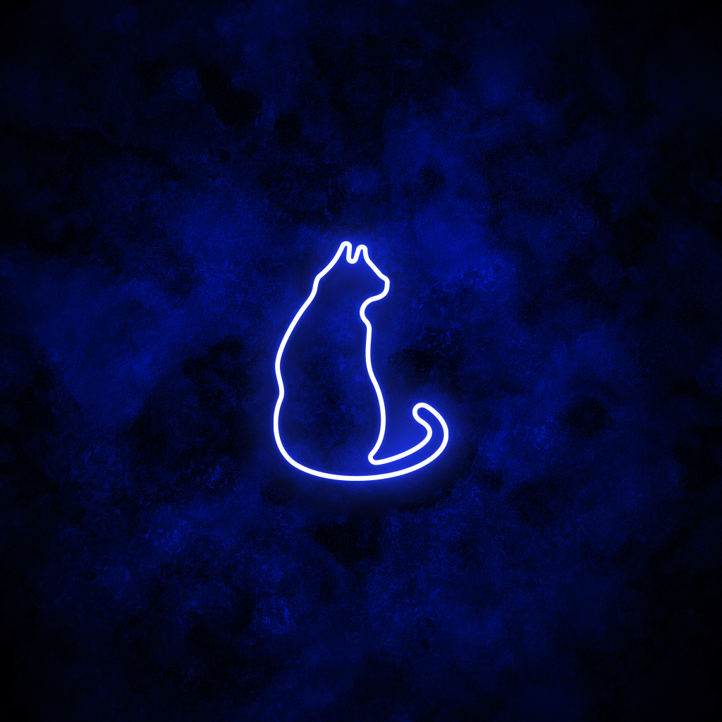 "Cat" Neon Sign