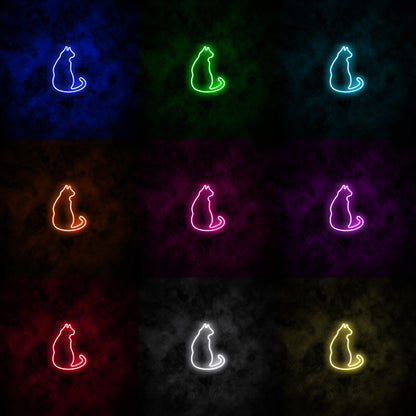 "Cat" Neon Sign