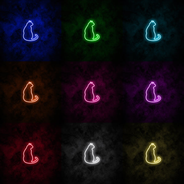 "Cat" Neon Sign