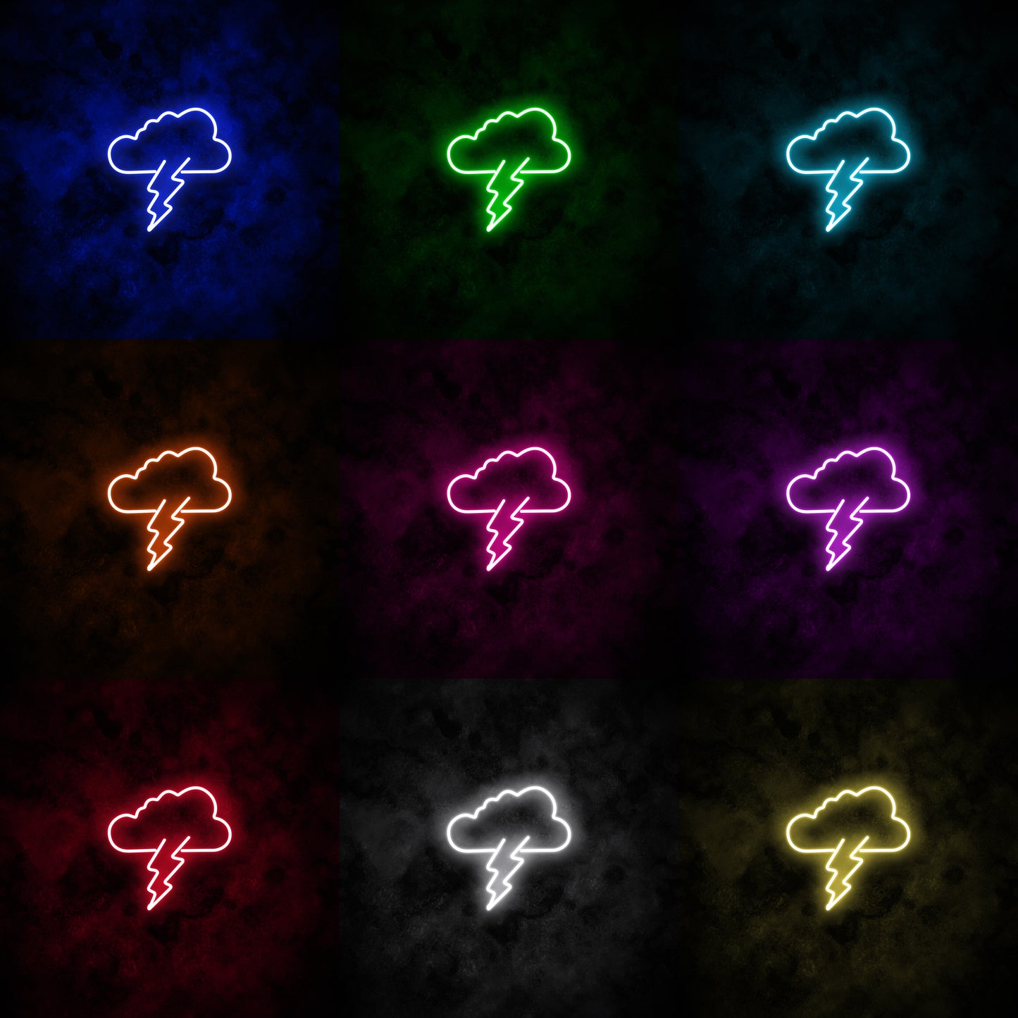 "Cloud Lightning" Neon Sign