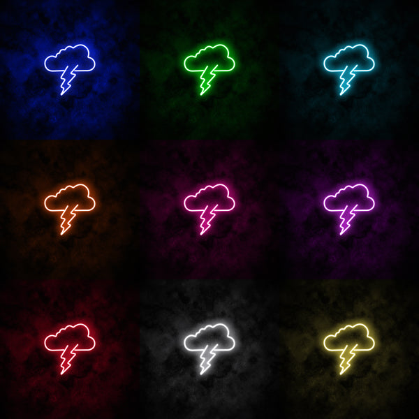 "Cloud Lightning" Neon Sign