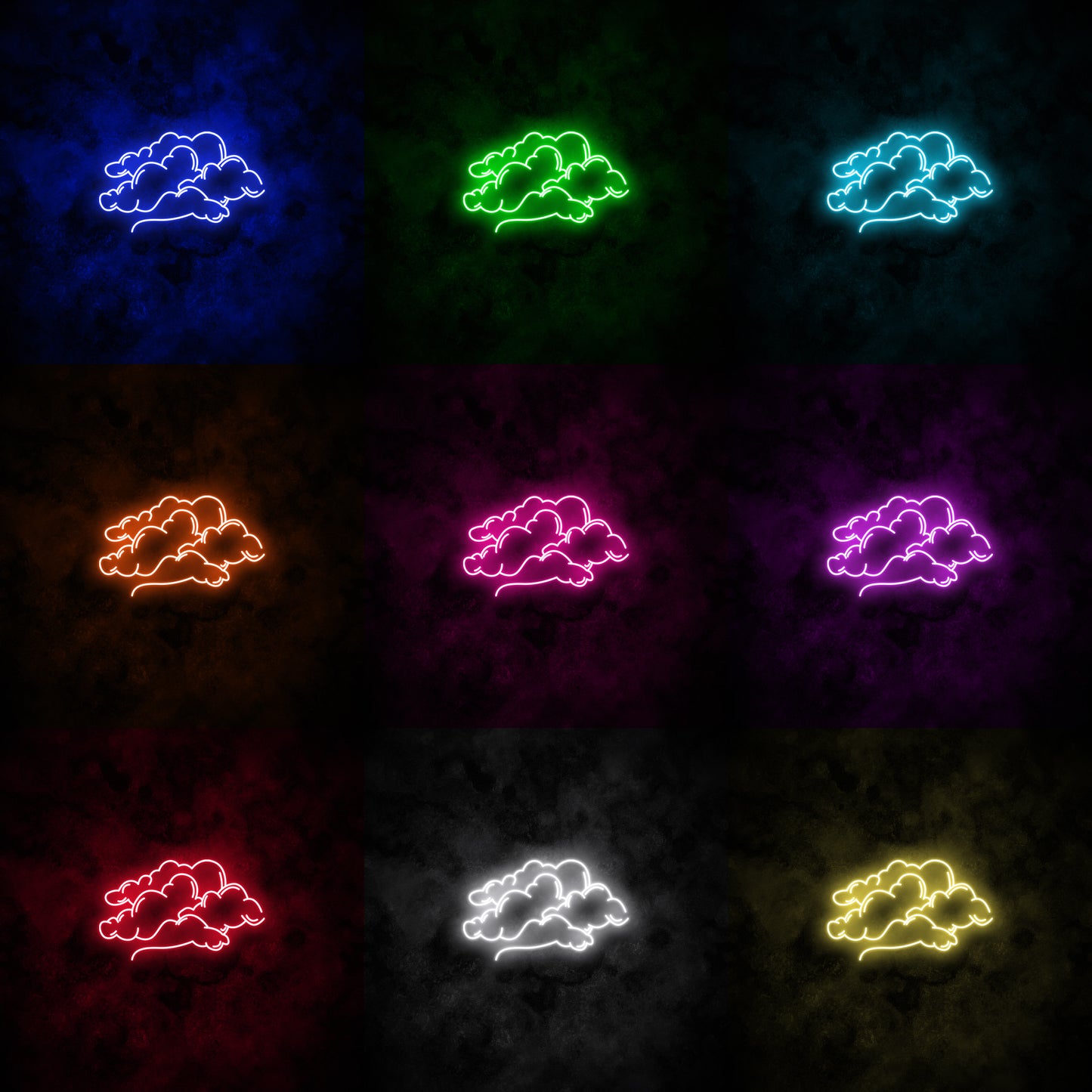 "Clouds" Neon Sign