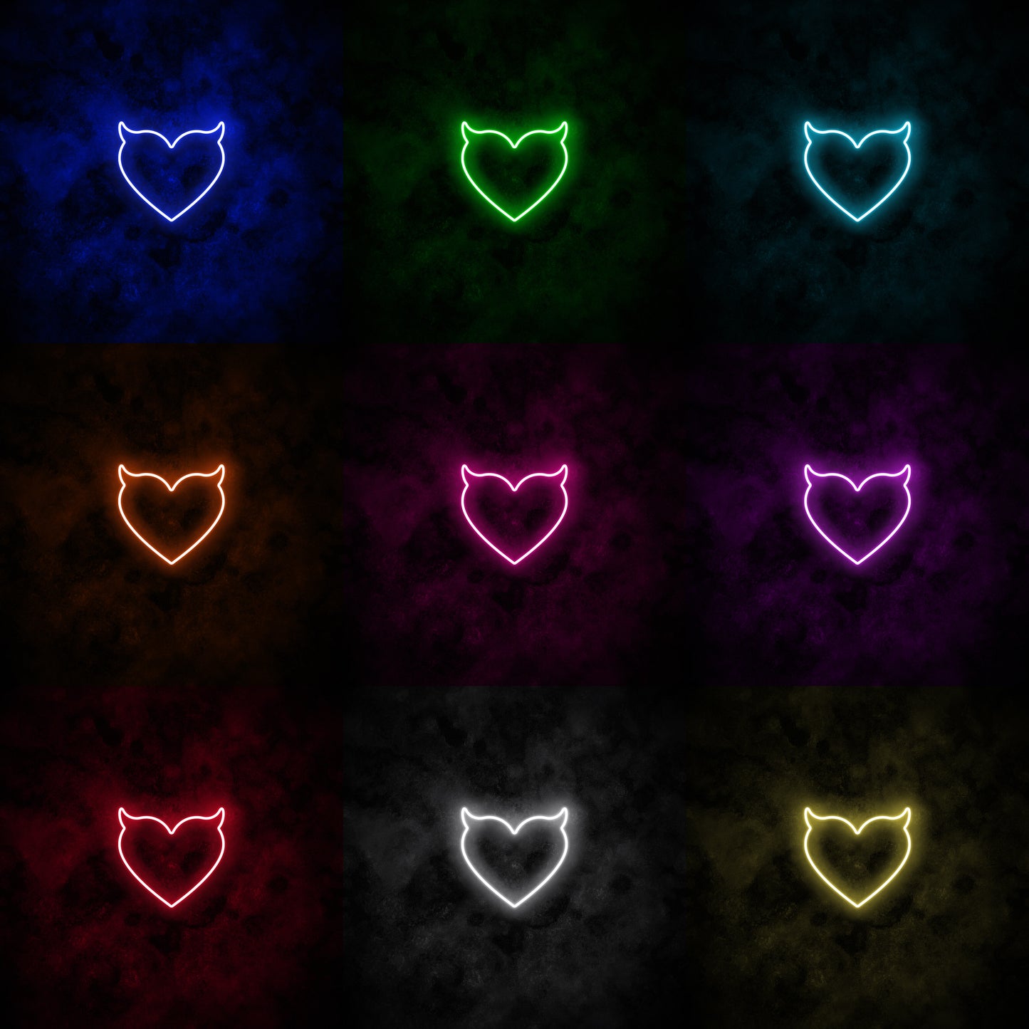 "Devil Heart" Neon Sign