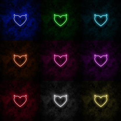 "Devil Heart" Neon Sign