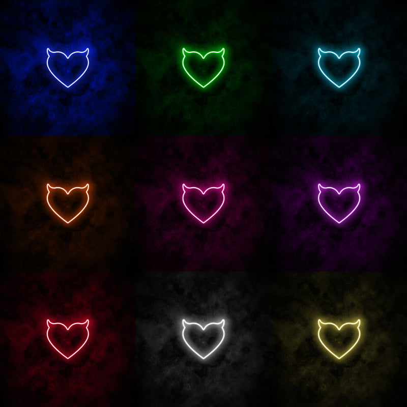 "Devil Heart" Neon Sign