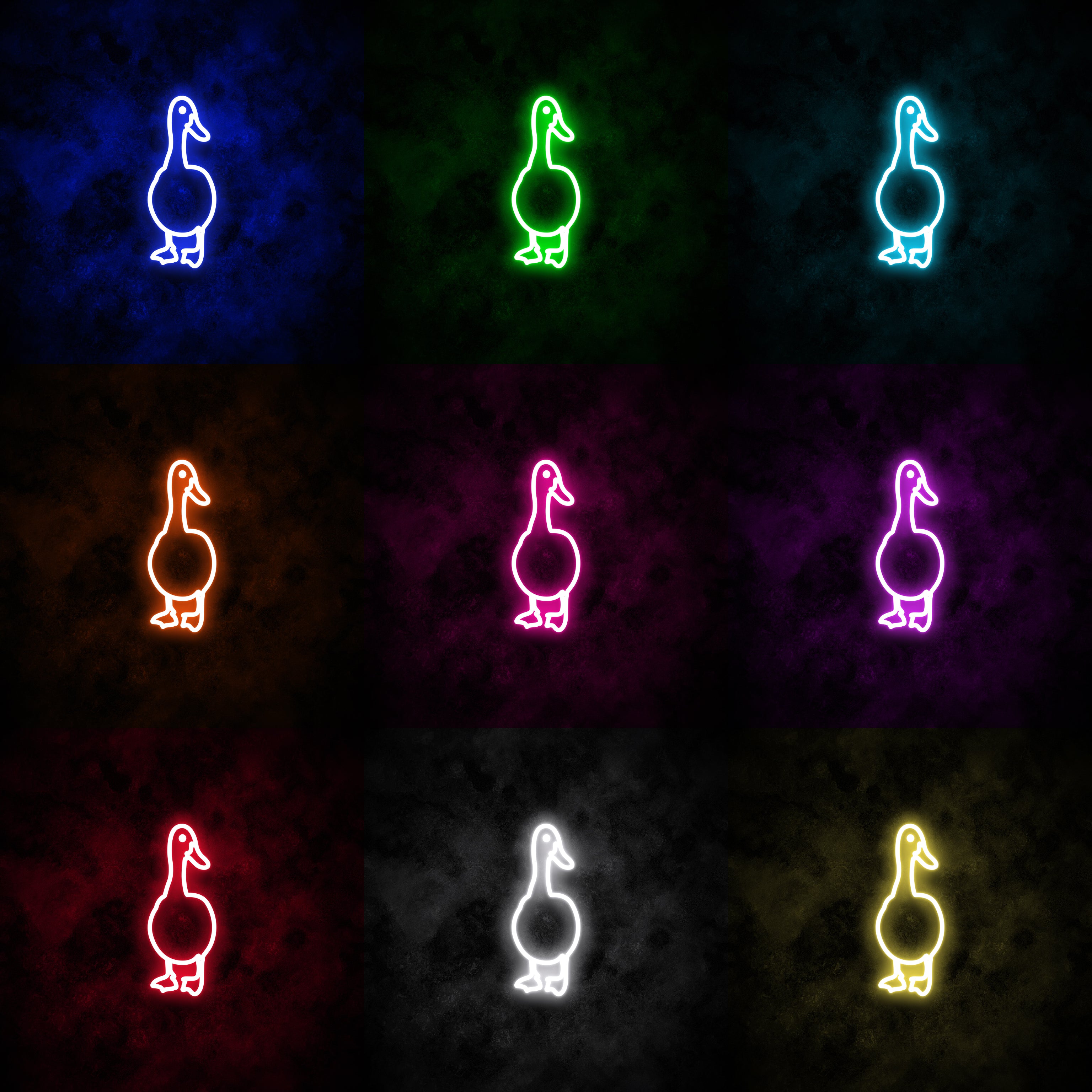 "Duck" Neon Sign