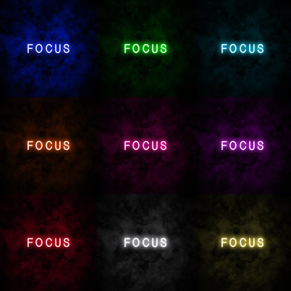 "FOCUS" Neon Sign