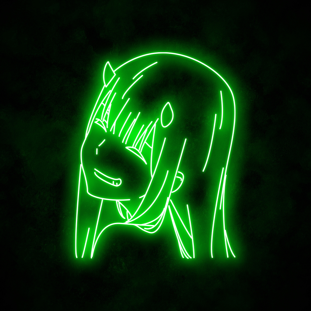 "Zero Two" Neon Sign