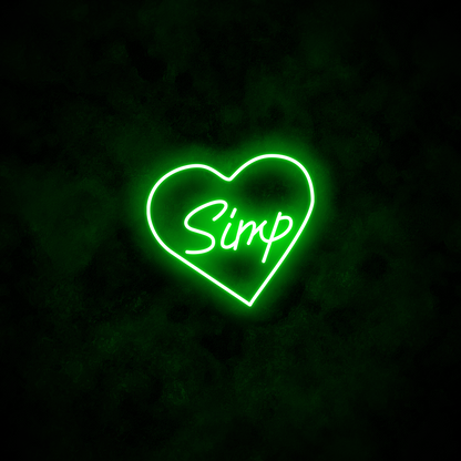 "Simp" Neon Sign