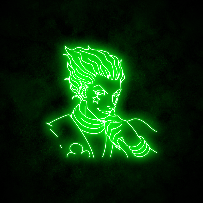 Hisoka, anime, hunter x hunter, neon, HD phone wallpaper