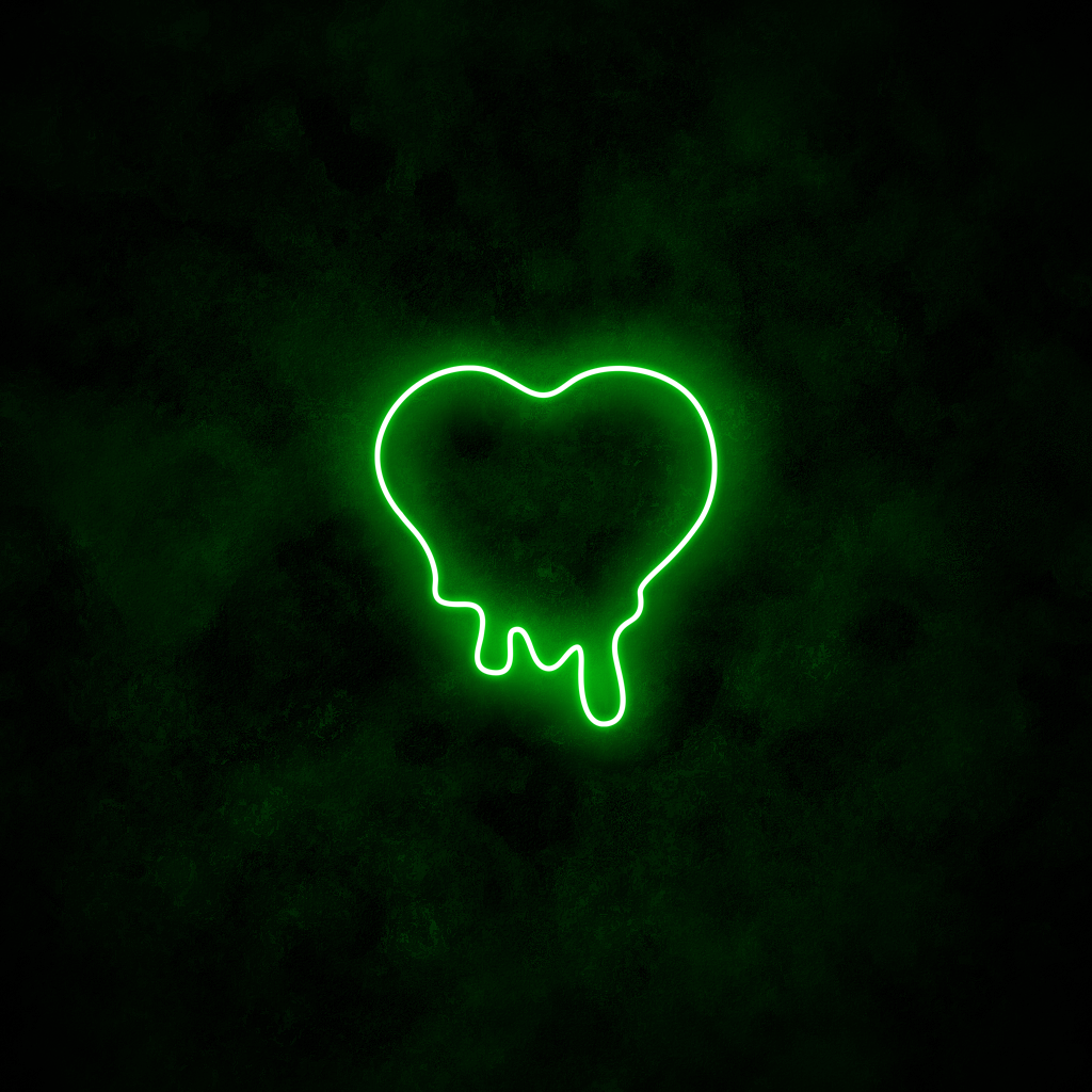 "Melting Heart" Neon Sign