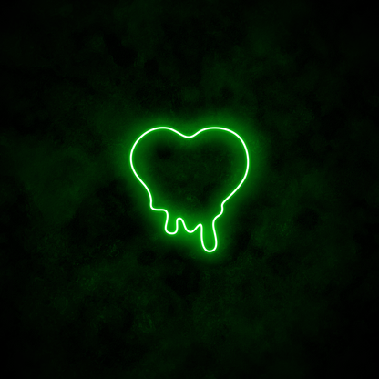 "Melting Heart" Neon Sign