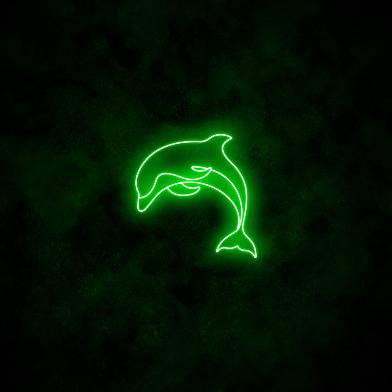 "Dolphin" Neon Sign