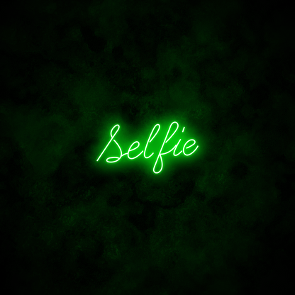"Selfie" Neon Sign