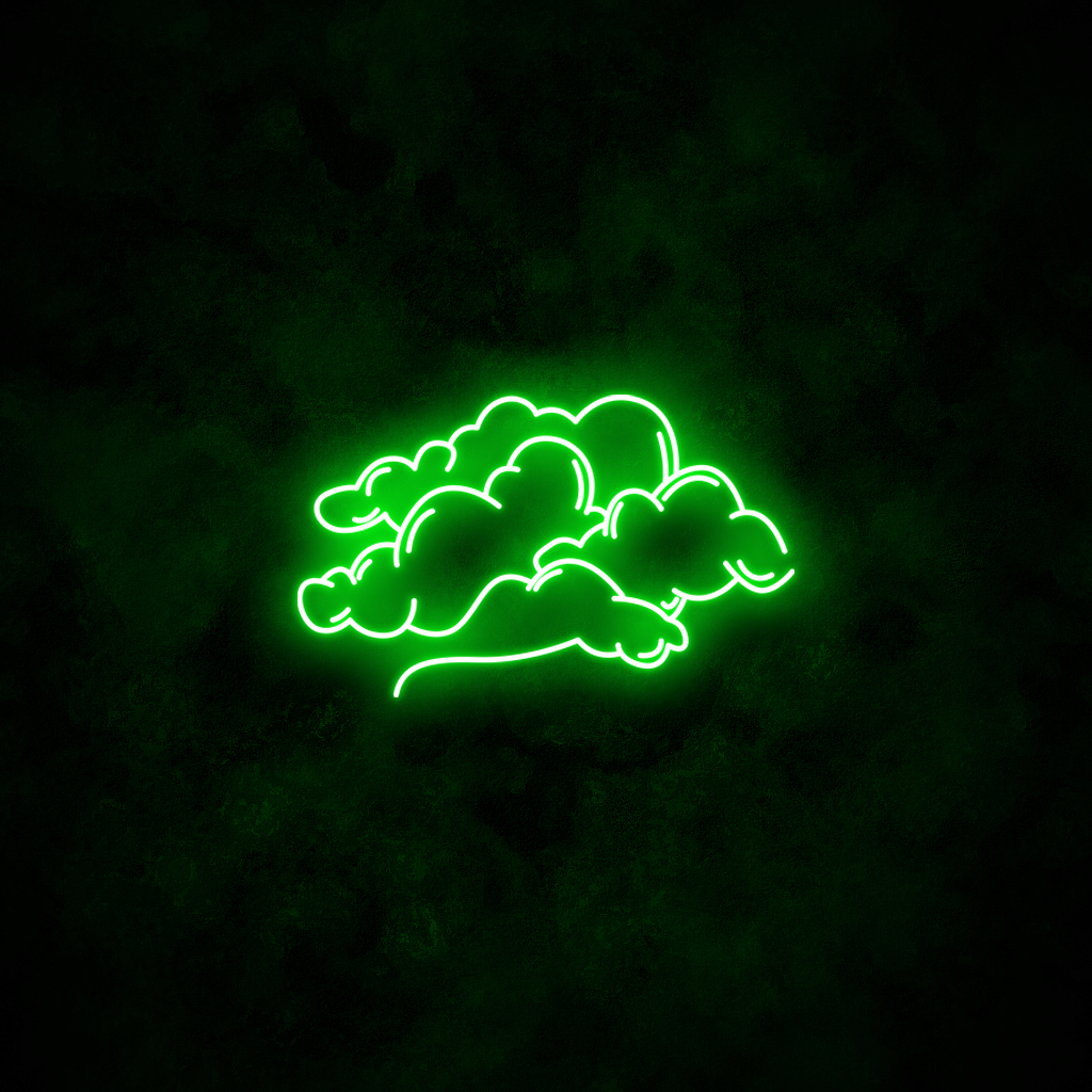 "Clouds" Neon Sign