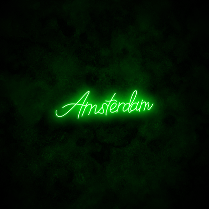 "Amsterdam" Neon Sign