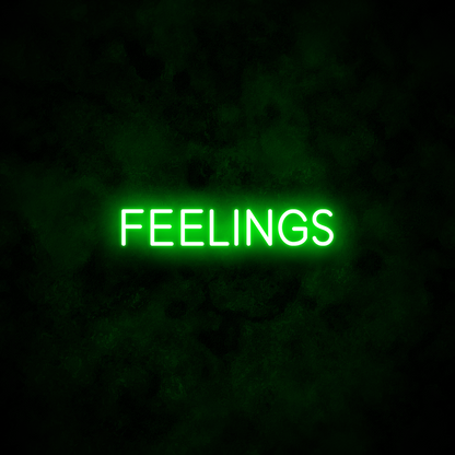 "FEELINGS" Neon Sign