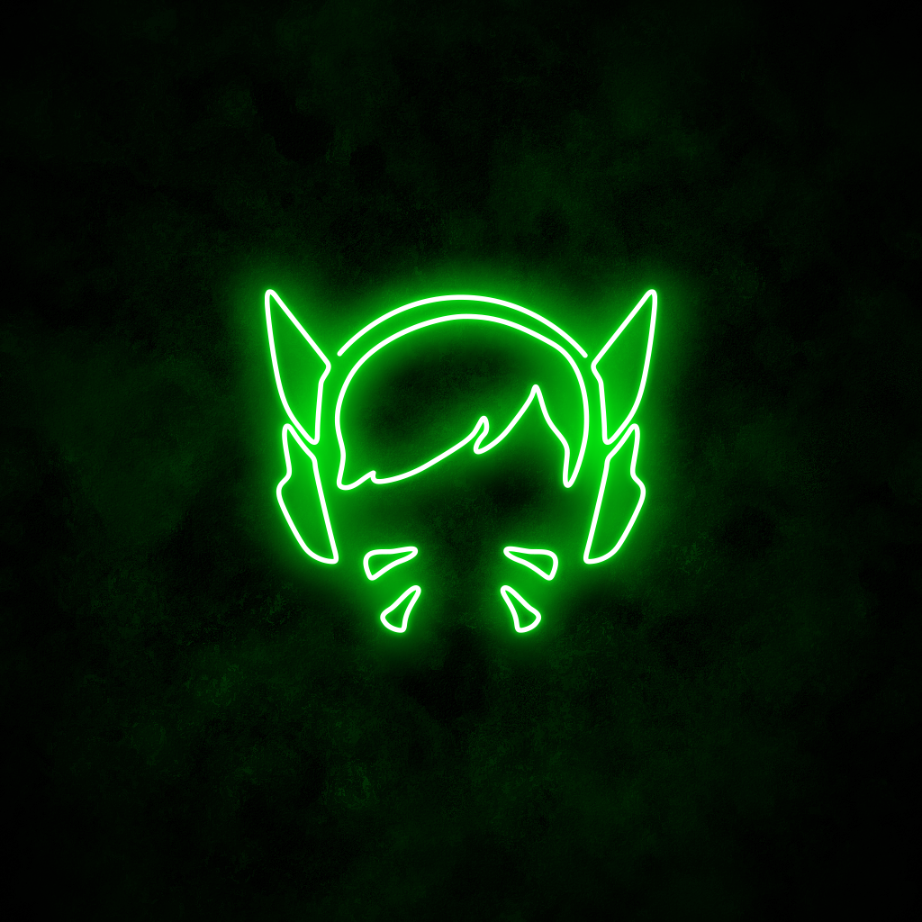 "D.Va" Neon Sign
