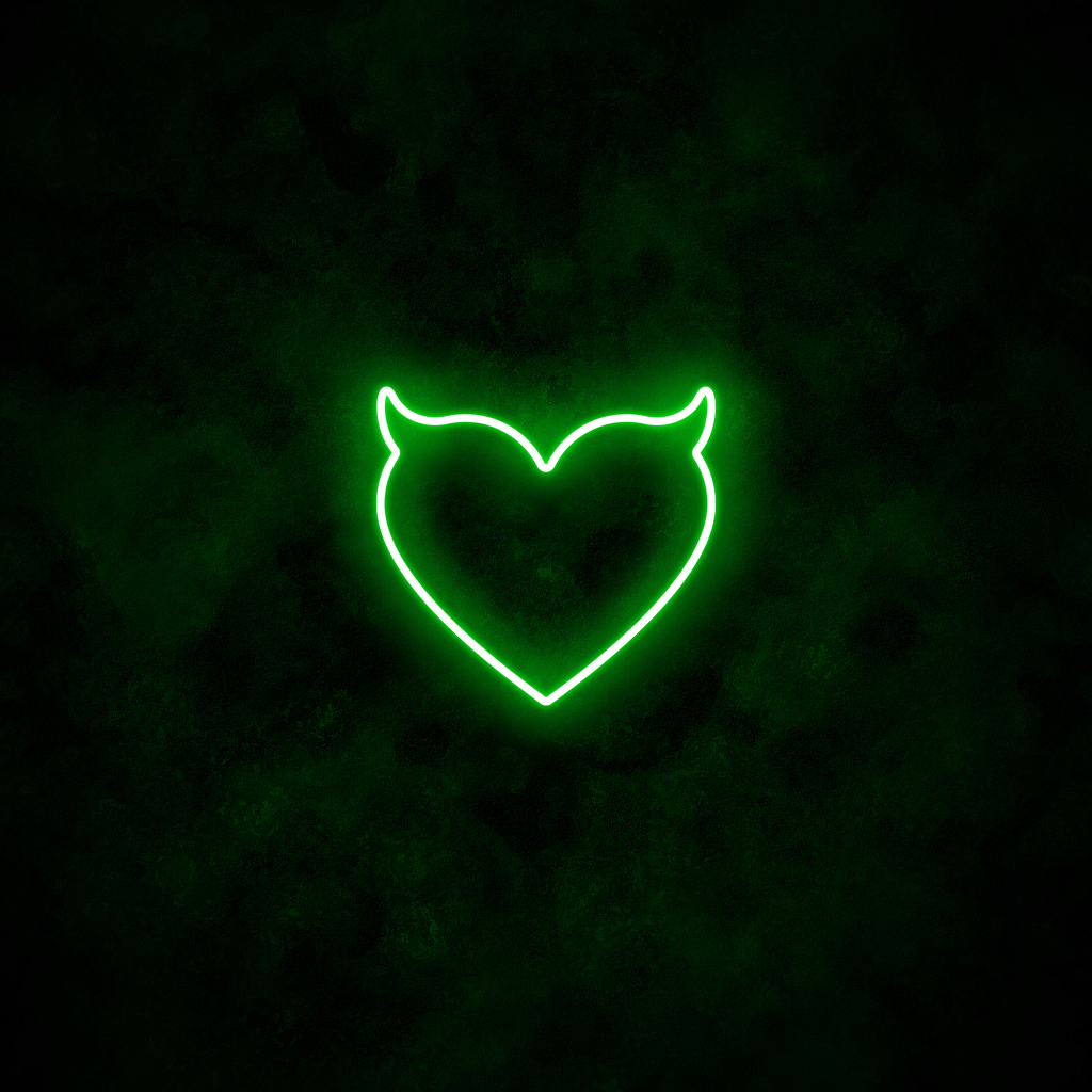 "Devil Heart" Neon Sign