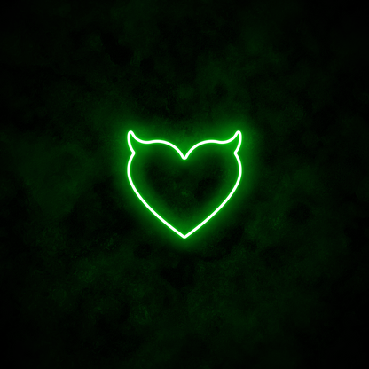 "Devil Heart" Neon Sign