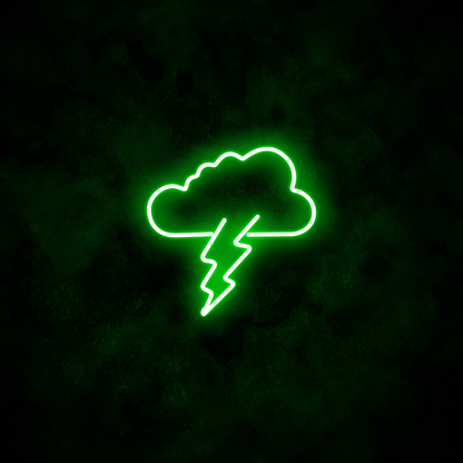 "Cloud Lightning" Neon Sign