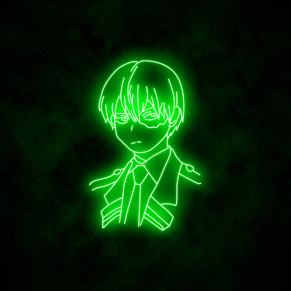 "Todoroki" Neon Sign