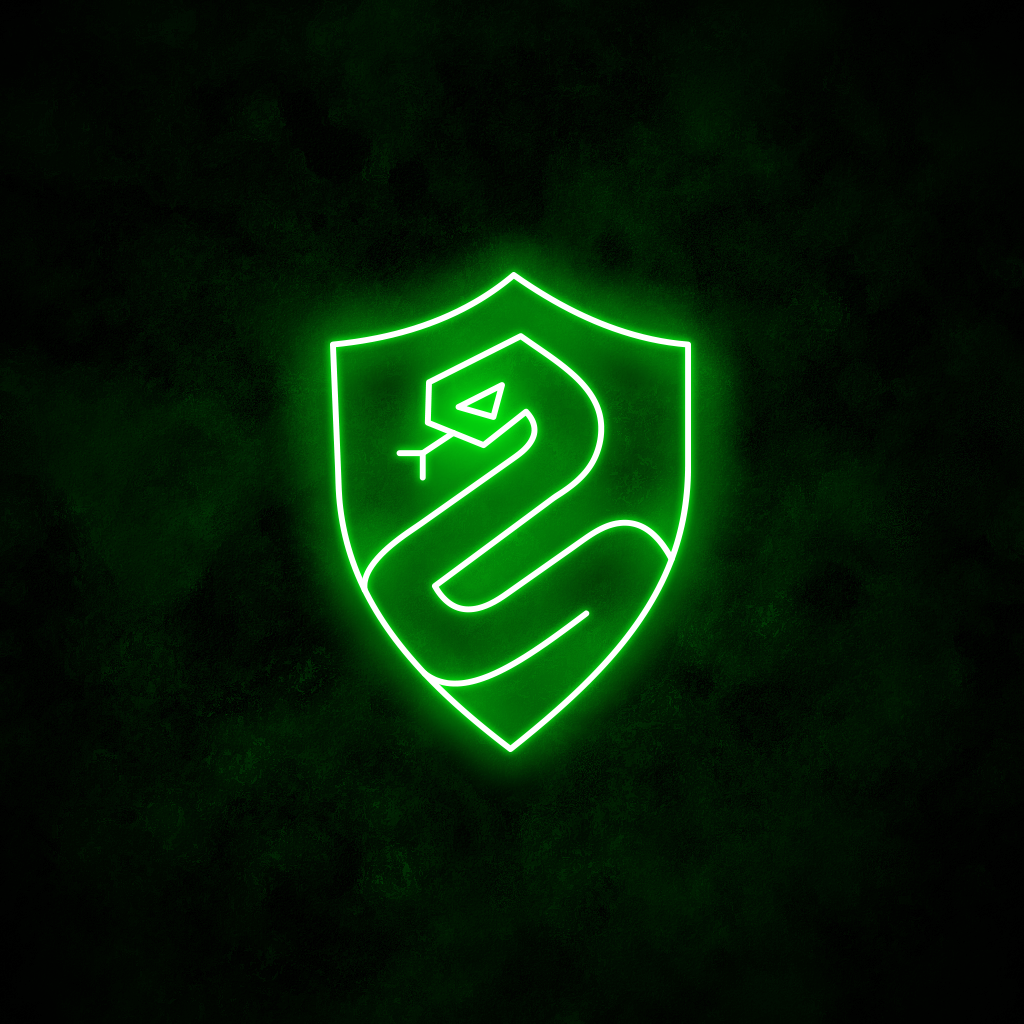 "Slytherin House" Neon Sign