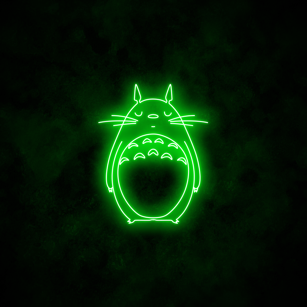 "Totoro" Neon Sign