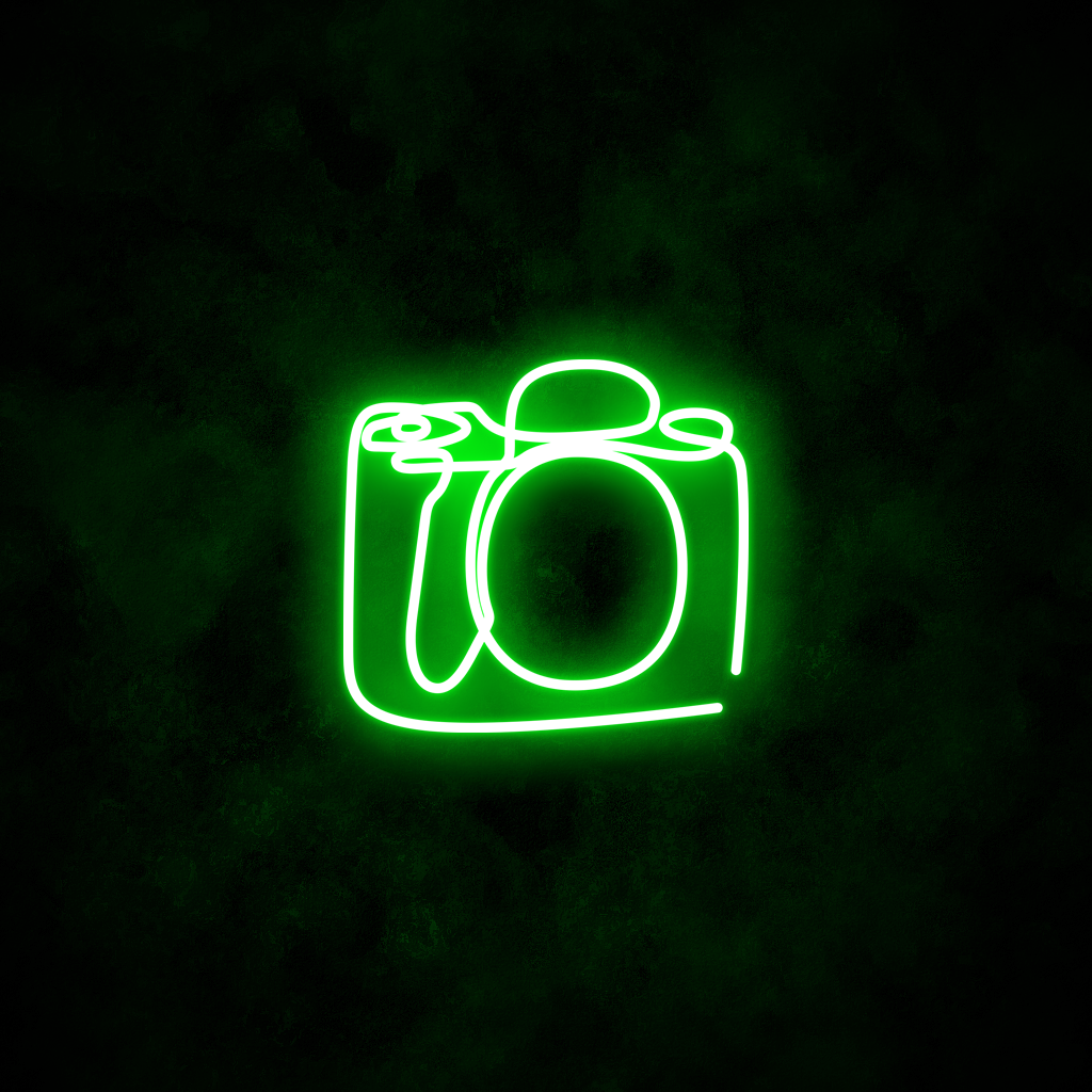 "Camera" Neon Sign